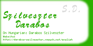 szilveszter darabos business card